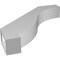 Ekena Millwork 3-in. W x 18-in. D x 18-in. H Baker Architectural Grade PVC Knee Brace BRCP03X18X18BKR - alternate 3